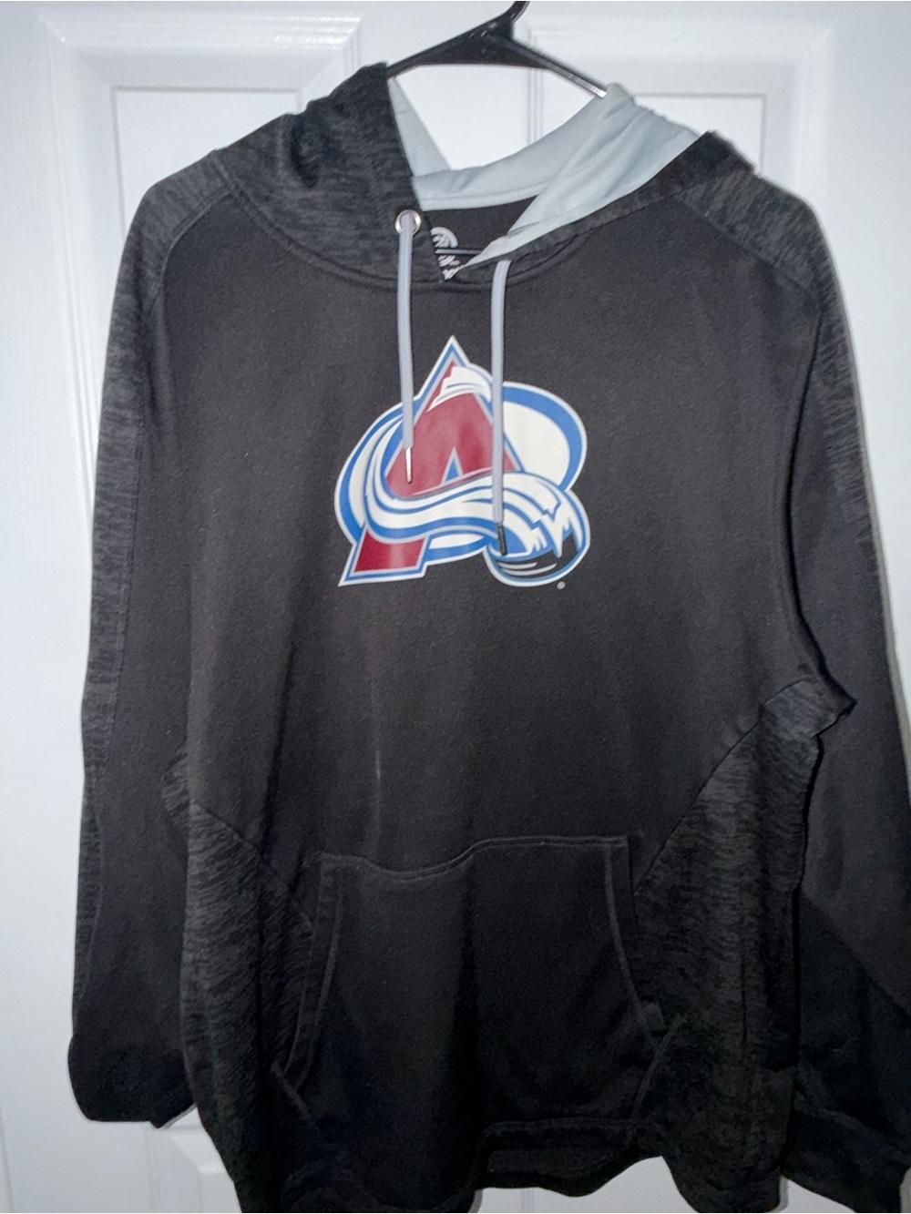 Fanatics Black Colorado Avalanche Pullover Crewneck Hoodie